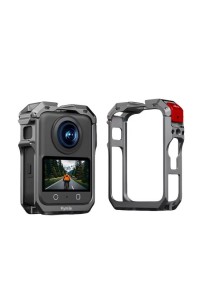 Metal Protective Cage for DJI Osmo 360 Camera with Dual Cold Shoe Mount