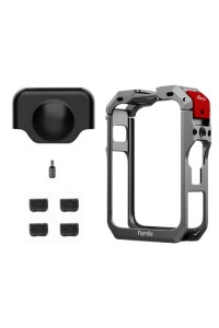 Metal Protective Cage for DJI Osmo 360 Camera with Dual Cold Shoe Mount