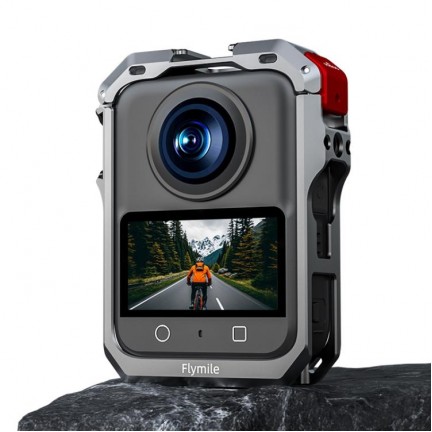 Metal Protective Cage for DJI Osmo 360 Camera with Dual Cold Shoe Mount