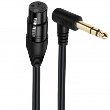 6.35mm (1/4 inch) TRS Male to 3-Pin XLR Female Balanced Interconnect Cable