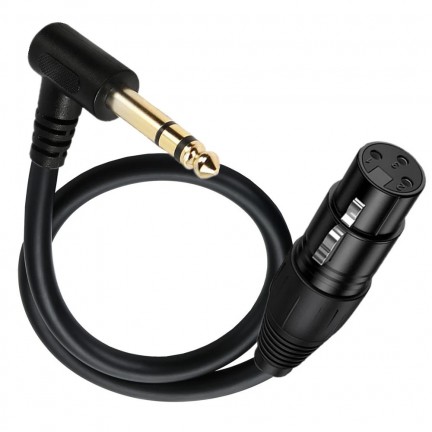 6.35mm (1/4 inch) TRS Male to 3-Pin XLR Female Balanced Interconnect Cable