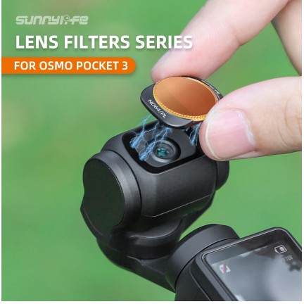 DJI Osmo Pocket 3 Filter Accessories ND8/16/32/64 ND256 Filter MCUV Filter Adjustable CPL Filter ND+PL Filter