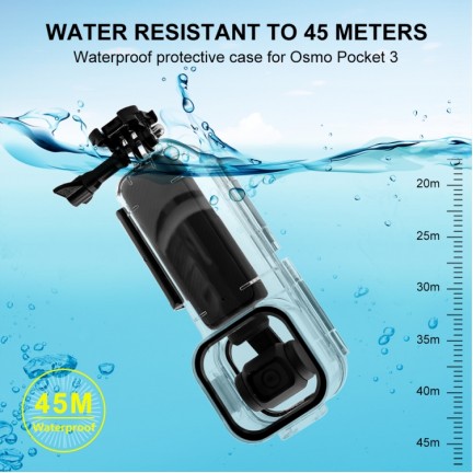 45M Underwater Waterproof Housing Diving Case For DJI Osmo Pocket 3
