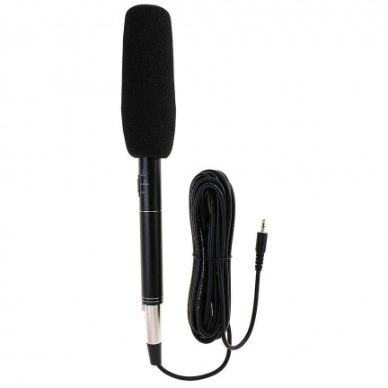 Interview Microphone Corded Recording Amplifier Mini Portable Camera Microphone