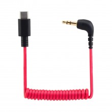 TRS-to-Type-C 3.5mm Adapter Microphone Patch Cable 40cm