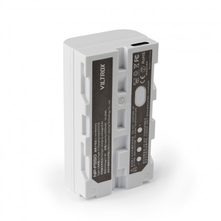 VILTROX NP-F550 Battery 2200mah with USB-C Charging Port