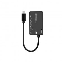 6in1 USB/Type C Multi USB Splitter TF/SD/MS/CF/M2/XD Memory Card Reader Adapter