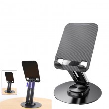 Folding Metal Rotating Tabletop Metal Bracket Multifunctional Rotating Cell Phone Holder
