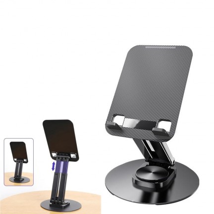 Folding Metal Rotating Tabletop Metal Bracket Multifunctional Rotating Cell Phone Holder