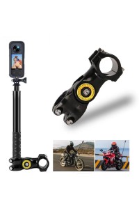 Motorcycle Bicycle Monopod Mount Selfie Stick Handlebar Bracket for Action Camera