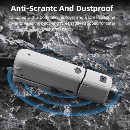 Silicone Protective Case Cover Sleeve For DJI OSMO Pocket 3 (Grey)