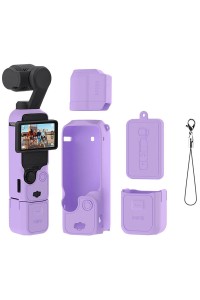 Silicone Protective Case Cover Sleeve For DJI OSMO Pocket 3 (Purple)