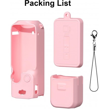 Silicone Protective Case Cover Sleeve For DJI OSMO Pocket 3 (Pink)