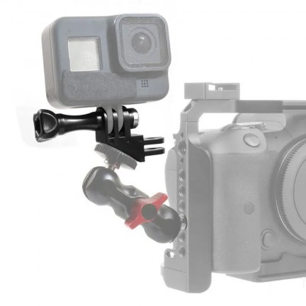 90Degree Direction Adapter Elbow Mount with Thumb Screw for GoPro Hero 13/12/11/10/9/8/7 DJI Action Camera