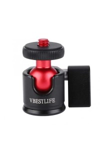 Mini Ball Head Mount Aluminum Alloy 360 Degree 1/4" Screw Mount