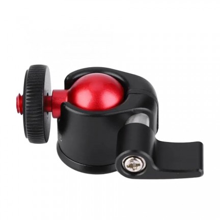 Mini Ball Head Mount Aluminum Alloy 360 Degree 1/4" Screw Mount