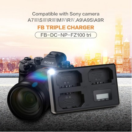 Triple Charger for Sony NP-FZ100 Battery