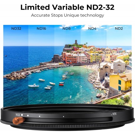 K&F Concept Nano-D Variable ND2-32 & CPL MC Filter 77mm