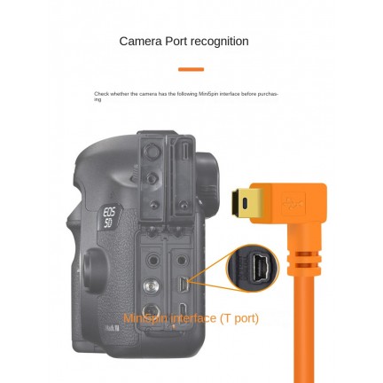 USB-C to Mini B 5 Pin High Speed Tethering Cable 5M