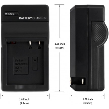 Digital Camera Battery Charger BCF10 for DMC F2 F3 FH1 FH20 FH22 FH3 FP8 FS10 FS11 FS12 FS15 FS25 FS33