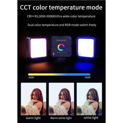 W70 RGB 7W 1200mAh LED Fill Light Portable Adjustable Light