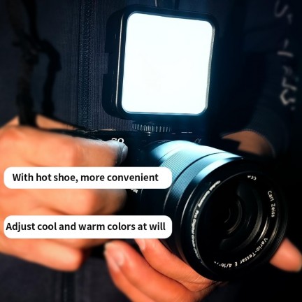 W70 Bi-Color 7W LED Fill Light Portable Adjustable Light