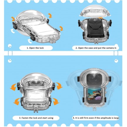 Invisible Dive Case for Insta360 X5