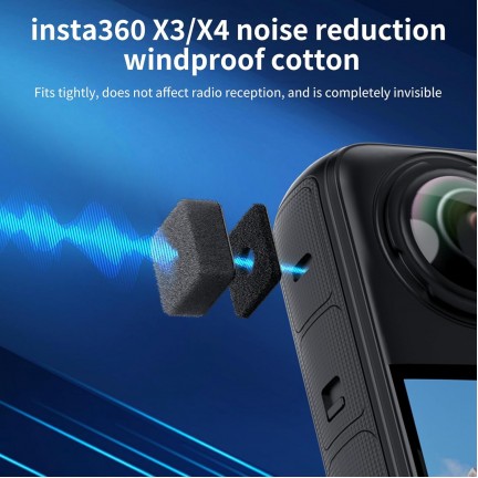 VRIG Mic Wind Muff for Insta360 X5/X4/X3