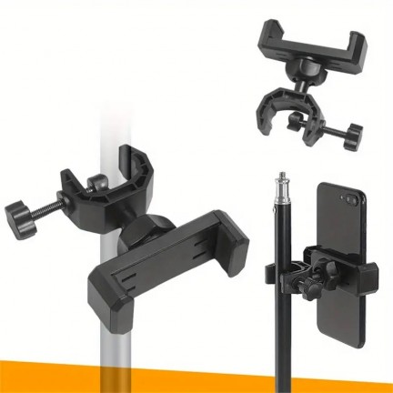 Universal 360° Rotating Microphone Stand Adjustable Phone Holder