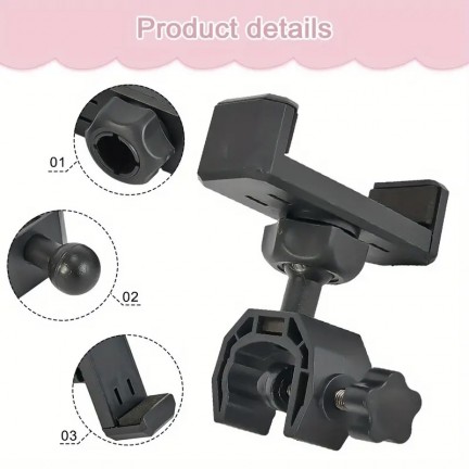 Universal 360° Rotating Microphone Stand Adjustable Phone Holder