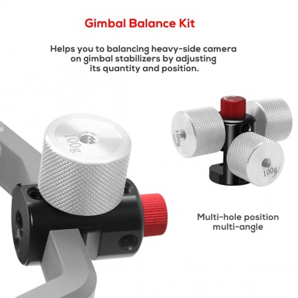 Gimbal Counterweight 100g Set for Ronin S Balance Clump Weight 25g with 1/4" inch Screw Hole