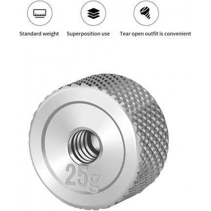 Gimbal Counterweight 25g Set for Ronin S Balance Clump Weight 25g with 1/4" inch Screw Hole