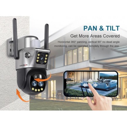 SOLAR CAMERA LS-CS3U-4G-10X-SA 12MP Three-Lens 4G PTZ Camera Outdoor