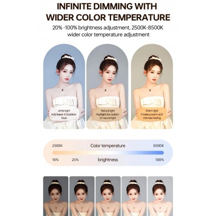 YM-200 Rechargeable 20W Selfie Portable Ring Light Phone Adjustable Fill Ring Light