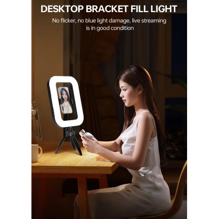 YM-200 Rechargeable 20W Selfie Portable Ring Light Phone Adjustable Fill Ring Light