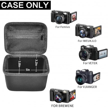Digital Camera Case for Vlogging Camera for Canon PowerShot G7X Mark II/III/Kodak Pixpro FZ45/FZ55/WPZ2
