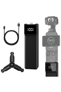 Portable Battery Handle for DJI Osmo Pocket 3 5000mAh with MINI Tripod