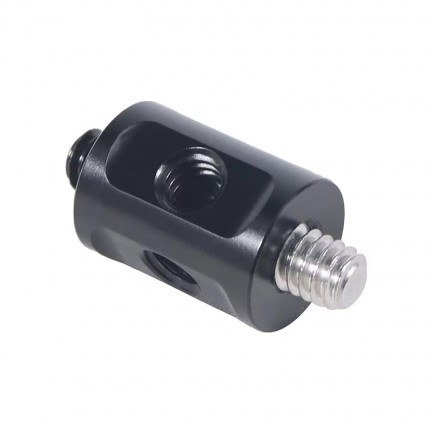 Dual 1/4 Screw Tube Rod Connecting Adapter Mount 1/4 Thread DLSR Shoulder Rig