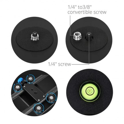 40CM Carbon Fiber Camera Track Slider