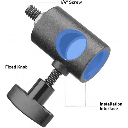 Photography Light Holder Speedlight Mounting Stand Adapter 1/4 Thread Adapter