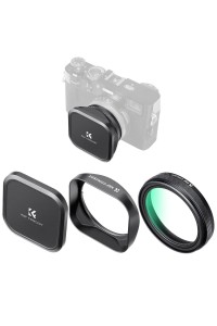 K&F Concept Nano-X MCUV Filter Hood and Cap for FUJIFILM X100 Series (Black)