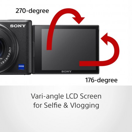 Sony ZV-1A in-Built Microphone 4K Vlogging Digital Camera Black