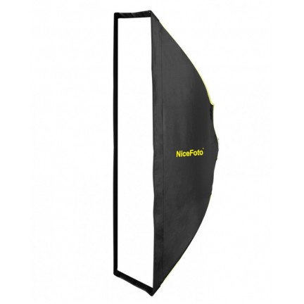 NiceFoto LA-2000A 200W Bi-Color COB LED Video Light With ES-1230 120x30cm Softbox/Stand