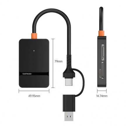 8in1 ADS-316 Type-C+USB Multi-function Card Reader