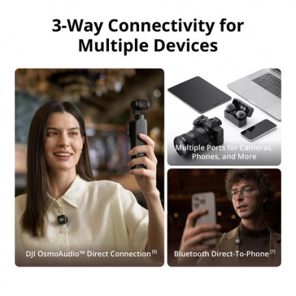 DJI Mic 3 Clip-On Transmitter/Recorder with Built-In Microphone