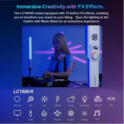 Godox LC1000R 100W RGB Hand-held LED Light Stick