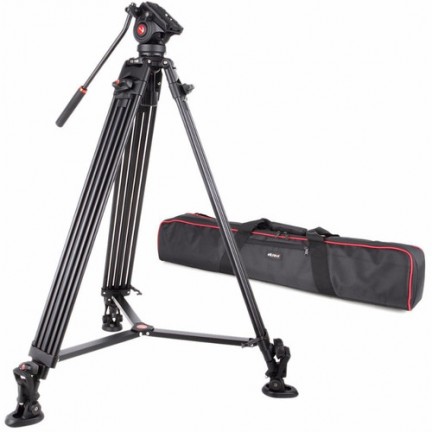 VILTROX VX-18M Heavy-Duty Video Tripod with VT-01 Fluid Head
