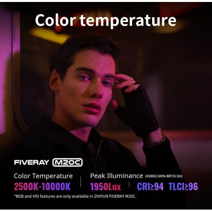 Zhiyun FIVERAY M20C RGB LED Light (Combo Version)