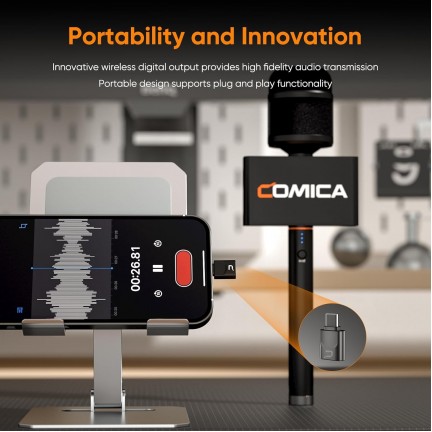 COMICA Audio Revo S Wireless Cardioid Condenser With USB-C Plug