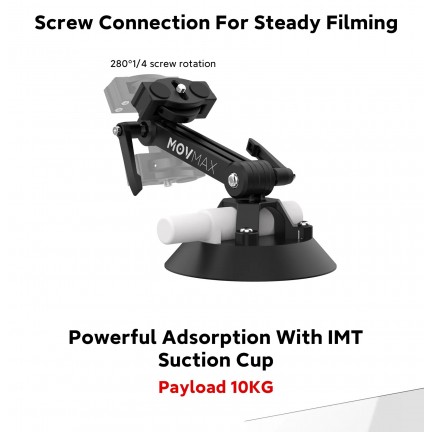 MOVMAX Suction Cup with 5" Bracket